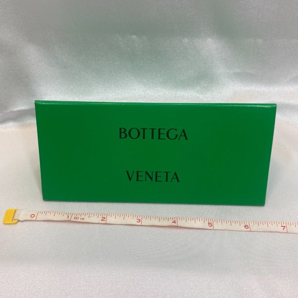 Bottega Veneta Sunglasses Case,Green Leather Triangle Clamshell Case,Green Cloth - Picture 7 of 11